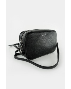 Elise camera bag, natural grain leather, black