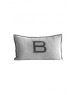 B-logo -tyynynpäällinen, 30x50, vaaleanharmaa/harmaa