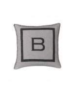 B-logo -tyynynpäällinen,50x50cm,vaal.harmaa/harmaa