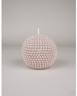 Balzola ball candle, 10cm, dark taupe