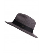 Cremona-hattu, useita kokoja, meleerattu tummanharmaa