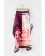 Dafne silk scarf, 90x90cm, fig