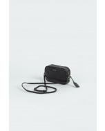 Elise camera bag, natural grain leather, black