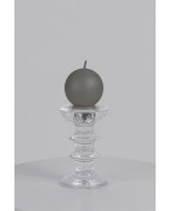 Velvet festivo -kynttilä, 6cm, frosty grey