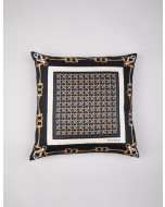 Balmuir Fortuna Decorative cushion cover featuring a classic chain pattern. 