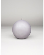 Velvet balll candle frosty grey